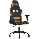 vidaXL Gaming-Stuhl mit Massagefunktion Schwarz und Orange Stoff