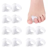 TSHAOUN 12x Gel Zehenspreizer für Zeh Zehenstrecker, Gel Zehenspreizer Kleiner Hallux Valgus