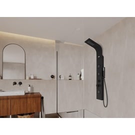 Shower & Design Massage Duschpaneel Duschsäule - Schwarz - TYRA