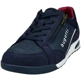Bugatti Herren-Schnürhalbschuh Trevor Blau-Weiß-Rot, Farbe:blau, EU