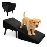 Hunderampe Hocker 35cm, Hunderampe Ottomane Faltbar, rutschfeste Haustierrampen für Sofa, Hunderampen für kleine Hunde, Multifunktionale leichte Welpentreppe für Bett, Sofa, Auto