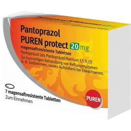 PUREN Pharma GmbH & Co. KG Pantoprazol PUREN protect 20 mg magensaftres.Tabl. 7 St