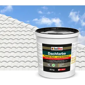 Isolbau Dachfarbe Weiss 25 kg Fassadenfarbe Dachbeschichtung RAL Farbe - Weiß