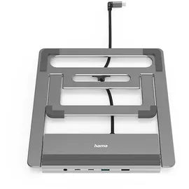 Hama USB-C-Docking-Station Connect2Office Stand Notebook-Halterung, Anthrazit