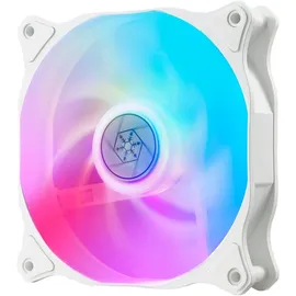 Silverstone SST-PF240W-ARGB-V2 - PermaFrost Premium-Wasserkühler, zweifach einstellbare 120-mm-PWM, ARGB, Intel/AMD, weiss