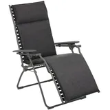 Outdoor Relaxliege BAYANNE Onyx / Gestell Titane
