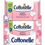 Feuchtes Toilettenpapier, Sensitive Pflegend - Parfümfrei, Biologisch Abbaubar,