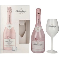 Schlumberger ROSE ICE Austrian Sparkling Secco 11,5% Vol. 0,75l in Geschenkbox mit Ritzenhof Glas