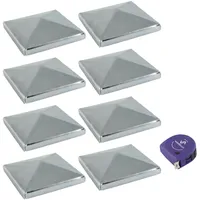 vasalat Pfostenkappe 10 x 10 cm Silber/Verzinkt