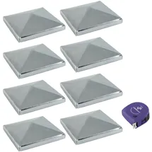 vasalat Pfostenkappe 10 x 10 cm Silber/Verzinkt