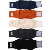 JoyDaog Wiederverwendbare Bauchbänder für Rüden, Windeln für männliche Hunde, hochwertig, waschbar, 5 Stück, Größe S