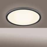 just light. LED-Panel Flat Schwarz Ø 40 cm