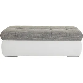 DOMO collection Moric Kunstleder Softlux weiß/grau