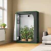 Woltu - Growzelt Gewächshaus Growbox Pflanzenzelt Zuchtzelt Zuchtschrank mit Belüftungsöffnungen Beobachtungsfenstern, für Balkon Garage, 120x60x180