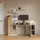livinity® Wandregal 60 x 10 cm Weiß/Goldkraft Eiche