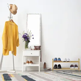 Relaxdays Sandra 33,5 x 69,5 x 26 cm schwarz / schwarz