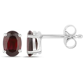vira jewels Ohrstecker Vira Jewels Silber 925 rhodiniert rot 3,15