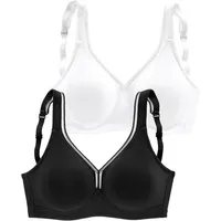 PETITE FLEUR T-Shirt-BH Damen schwarz+weiß Gr.85C