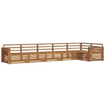 vidaXL Outdoor-Sofagarnitur 6-tlg. Natur Massivholz Akazie