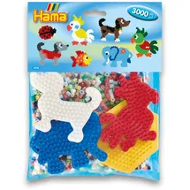 Hama Perlen 4416 Bügelperlen Set 3000 Stück
