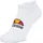 Ellesse Unisex 3er Pack Bequem sitzend-Rebi Trainer Liner, weiß 47-49