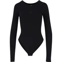 URBAN CLASSICS Ladies Stretch Jersey Longsleeve Body Black 4XL - schwarz,