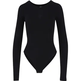 URBAN CLASSICS Ladies Stretch Jersey Longsleeve Body Black 4XL - schwarz,