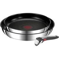 Tefal Ingenio Preference on 3-Teiliges Pfannenset Abnehmbarer Griff, 24/28 Cm, S