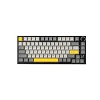 EPOMAKER Ajazz AK820 Pro Gasket Mechanische Tastatur mit Kabel/Bluetooth/kabellos, TFT Bildschirm, beleuchtet RGB, Schalldämpfende Foam für Win/Mac/PC (Grey, Ajazz Gift Switch)