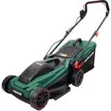 Parkside Elektrorasenmäher Elektro Rasenmäher PERM 1500, 36 cm Schnittbreite, 1500-W-Turbo-Power-Motor mit hoher Durchzugskraft grün