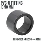 bevo Vertriebs GmbH PVC Reduzierungsstück 50 40 oder 63 / 50 mm Klebemuffe / Klebestutzen, PVC-Fittinge Größen: 50 mm / 40 mm