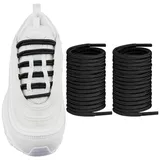 Endoto Rund Schnürsenkel für Nike Air Max 97/95/720 Running Schuhe, 4MM Ersatz Schuhbänder Shoelaces Laces (Schwarz, 45 Zoll) - 45Inch/114.3cm