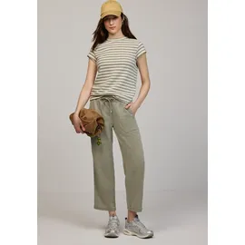 street one studio Kurzarm T-Shirt mit Struktur Lichen Green 40 - 40