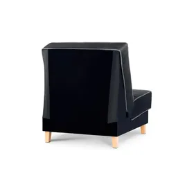 Konsimo Schlafsessel Dozer Velours 80 x 94 x 93 cm Schwarz mit Schlaffunktion