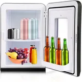 Vingo - Mini Kühlschrank freistehend kompakte Mini-Bar Kompressionskühlung 15 Liter Fassungsvermögen Rot Hausbar Minikühlschrank Getränkekühlschrank