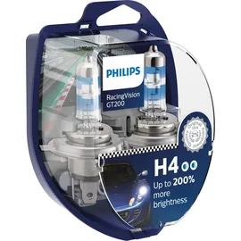 Philips RacingVision GT200 H4 60/55W 2er-Pack 12342RGTS2