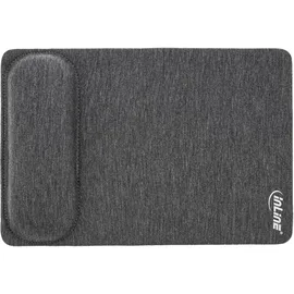 InLine Mauspad mit Handballenauflage, textil, schwarz