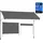 Songmics Klemmmarkise 400 x 120 cm anthrazit