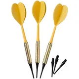 Best Sporting Safety Dartpfeile, 3 Stück à 7 g, Hülse aus Messing, unterschiedliche Farben, Farbe zufällig