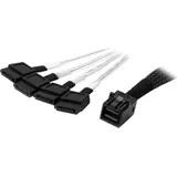 Startech Mini Sas-kabel Intern A SATA 1 m - SFF-8643 to 4x SATA - SATA- / SAS cable - 4x Mini HD (SFF-8643)