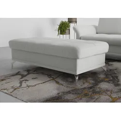 Polsterhocker INOSIGN "Palm Beach", grau (hellgrau), B:133cm H:47cm T:72cm, 100%Polyester, Hocker, passend zur Polsterserie "Palm Beach", B/T/H: 133/72/47
