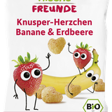 Erdbär Freche Freunde Bio Knusper-Herzchen Banane & Erdbeere 30 g