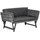 Outsunny Gartensofa 129 x 63 x 67 cm Grau