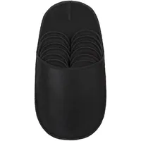 ONVAYA® ABS Gästepantoffel | Schwarz | 6er Set | Antirutsch Sohle | Hausschuhe | Filzpantoffel | Gr. 36-45 Gästehausschuhe - 36/45 EU