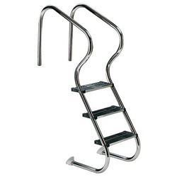 Pool Einbautreppe de luxe kurze Bauweise mit 4 Stufen
