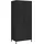 [en.casa] Seinäjoki Kleiderschrank 180 x 76 x 50 cm Schwarz