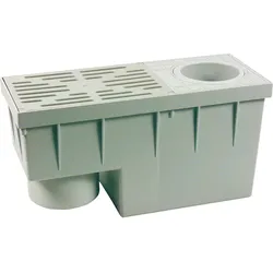 Regensinkkasten aus PP (Ausführung: Regensinkkasten für Fallrohre 75-100 mm 380x155x200 mm senkrecht DN 100)
