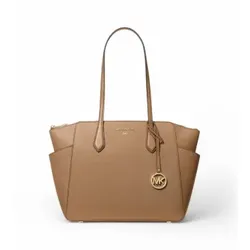 Michael Kors für Damen. 30S2G6AT2L Marilyn mittelgroße braune Tote Bag aus Leder (OSFA), Lässig
