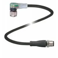 Pepperl+Fuchs 252990 Sensor-/Aktor-Steckverbinder M12 Stecker, gerade, Buchse, gewinkelt 5.00
