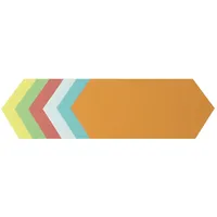 SOENNECKEN Moderationskarte Rhombus 4881 9,5x20,5cm sort. 250 St./Pack.